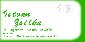 istvan zsilka business card